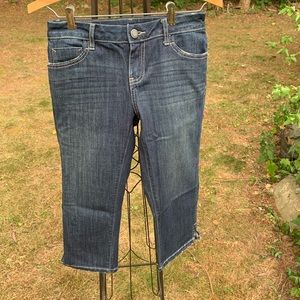 Vera Wang dark blue capris